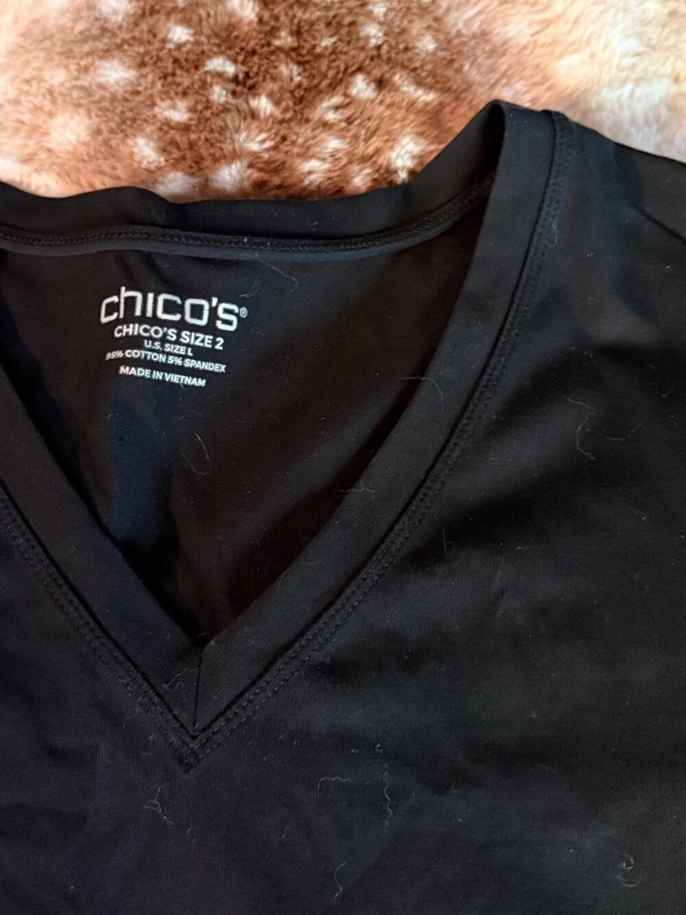 Chico’s top basic minimal long sleeve bundle size L - Picture 4 of 8